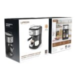 LePresso Coffee Machine 20 Bar Powerful Pressure Pump With Capsule Filter and Funnel - Black - Image 4